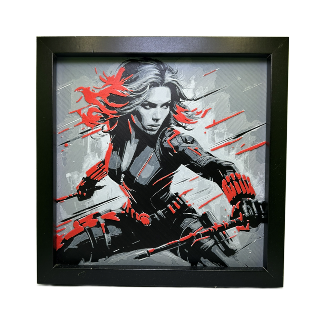 The Black Widow - The Avengers 3D Printed Fan Art