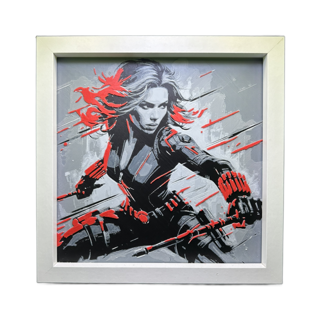 The Black Widow - The Avengers 3D Printed Fan Art