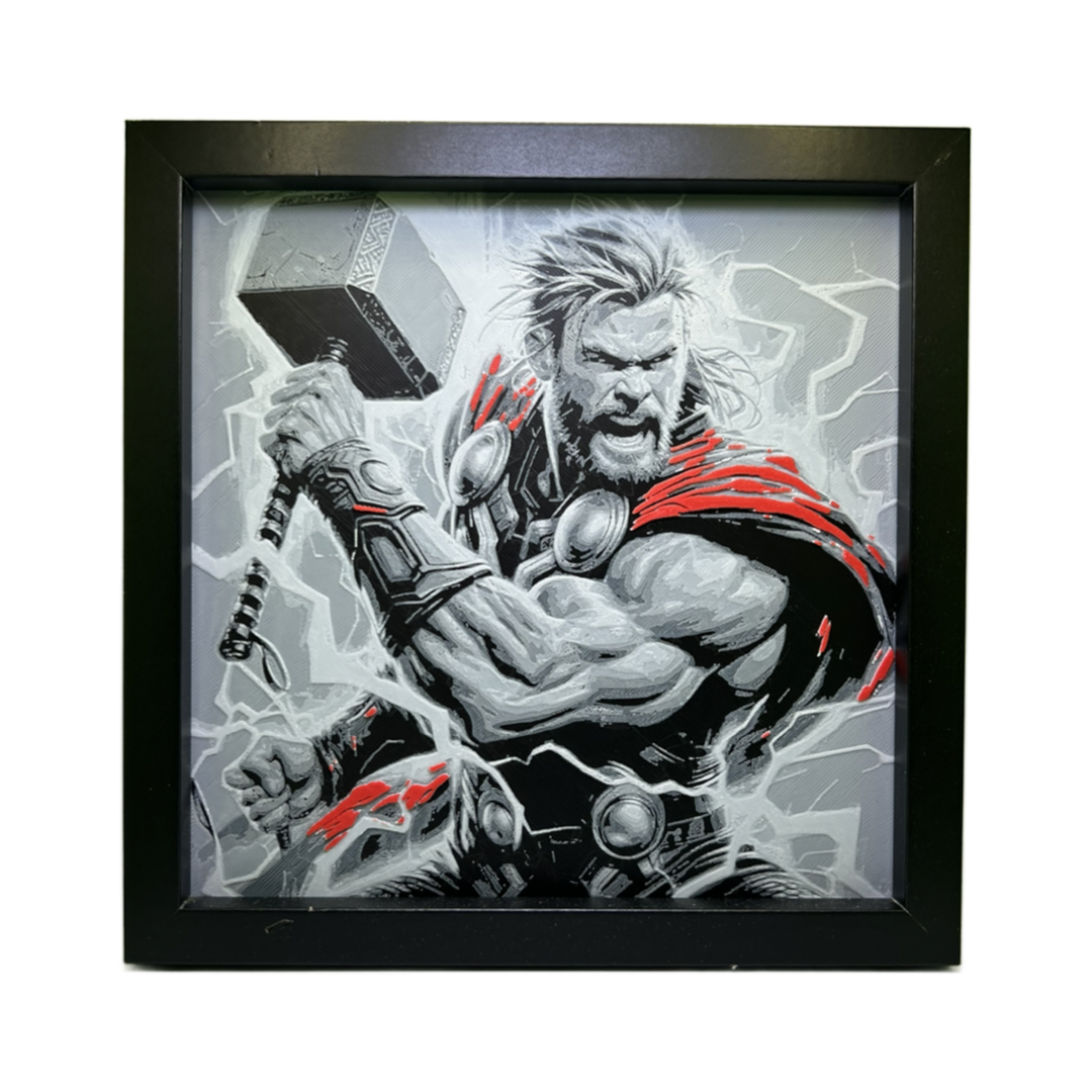 Thor - The Avengers 3D Printed Fan Art