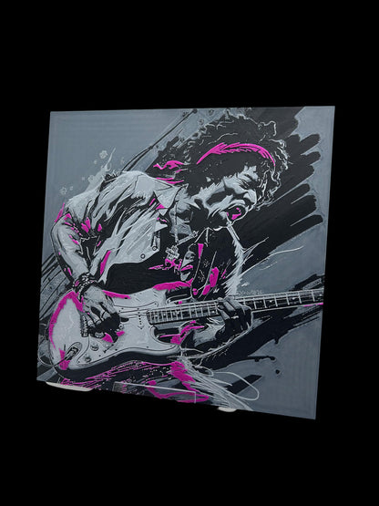Jimi Hendrix 3D Printed Fan Art
