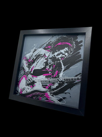 Jimi Hendrix 3D Printed Fan Art