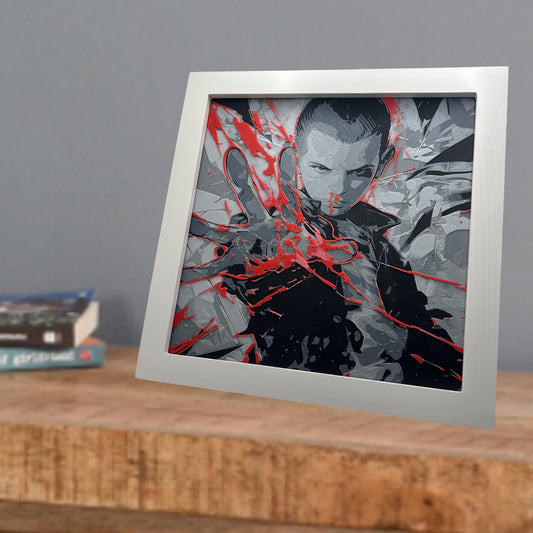 Eleven  Millie Bobby Brown 3D Printed Wall Art