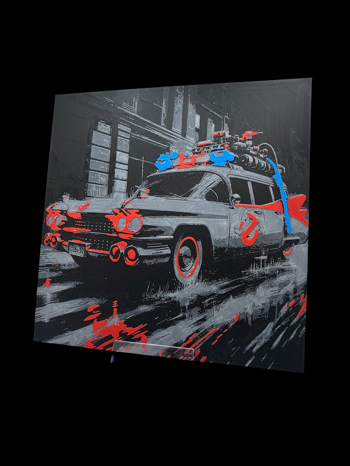 Ghostbusters Ecto 1 3D Printed Fan Art