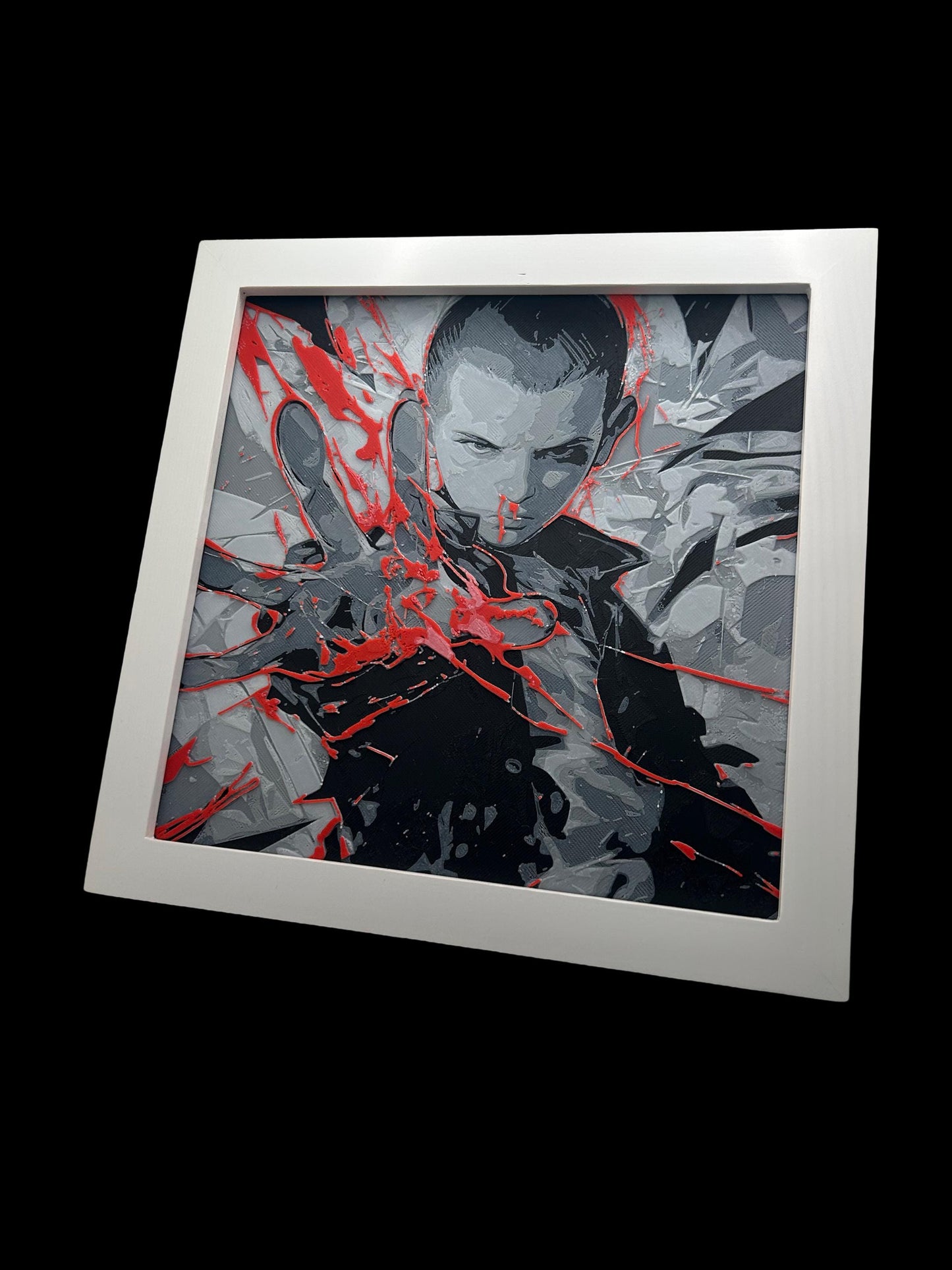 Eleven  Millie Bobby Brown 3D Printed Wall Art