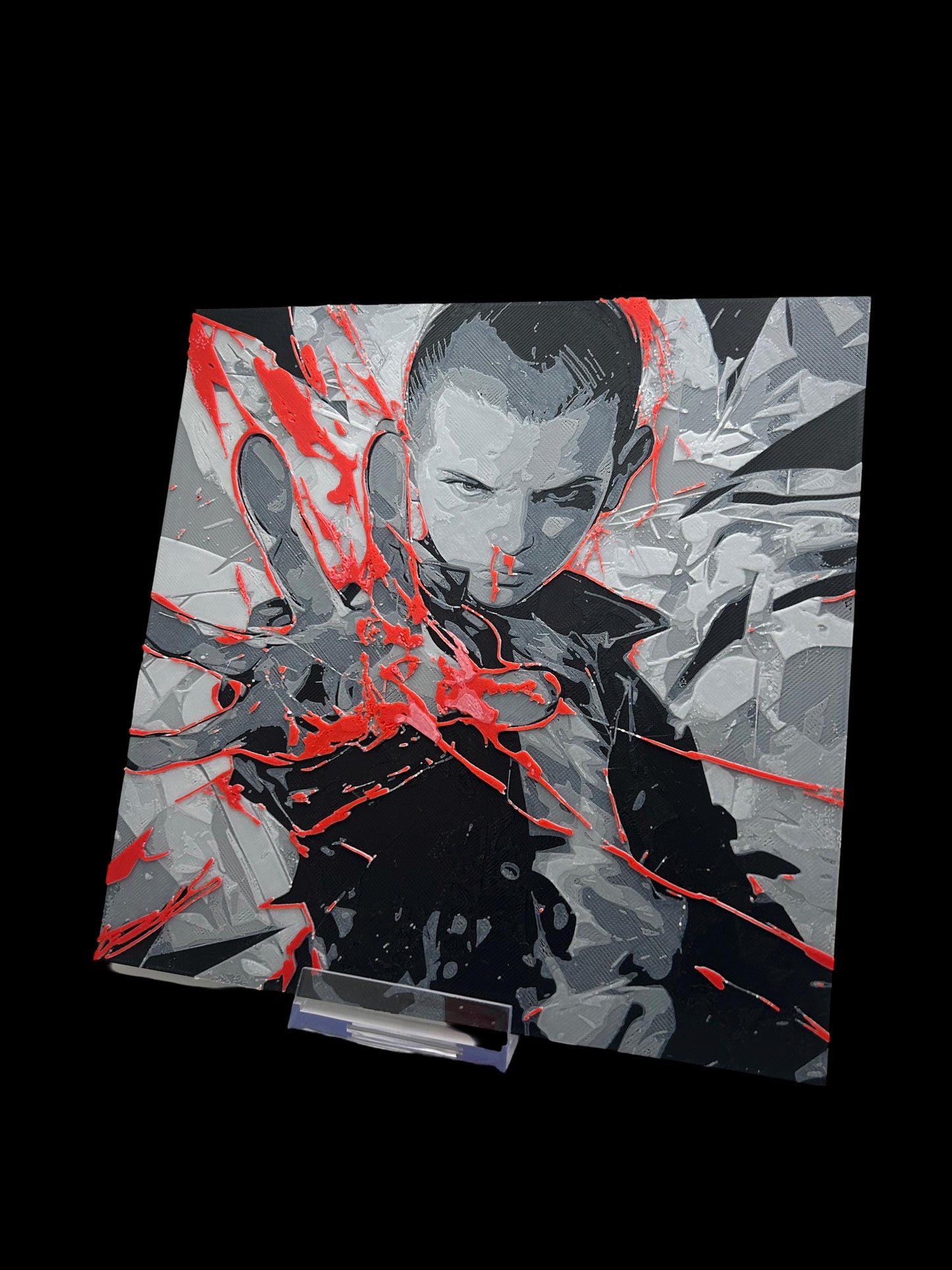 Eleven  Millie Bobby Brown 3D Printed Wall Art