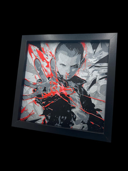 Eleven  Millie Bobby Brown 3D Printed Wall Art