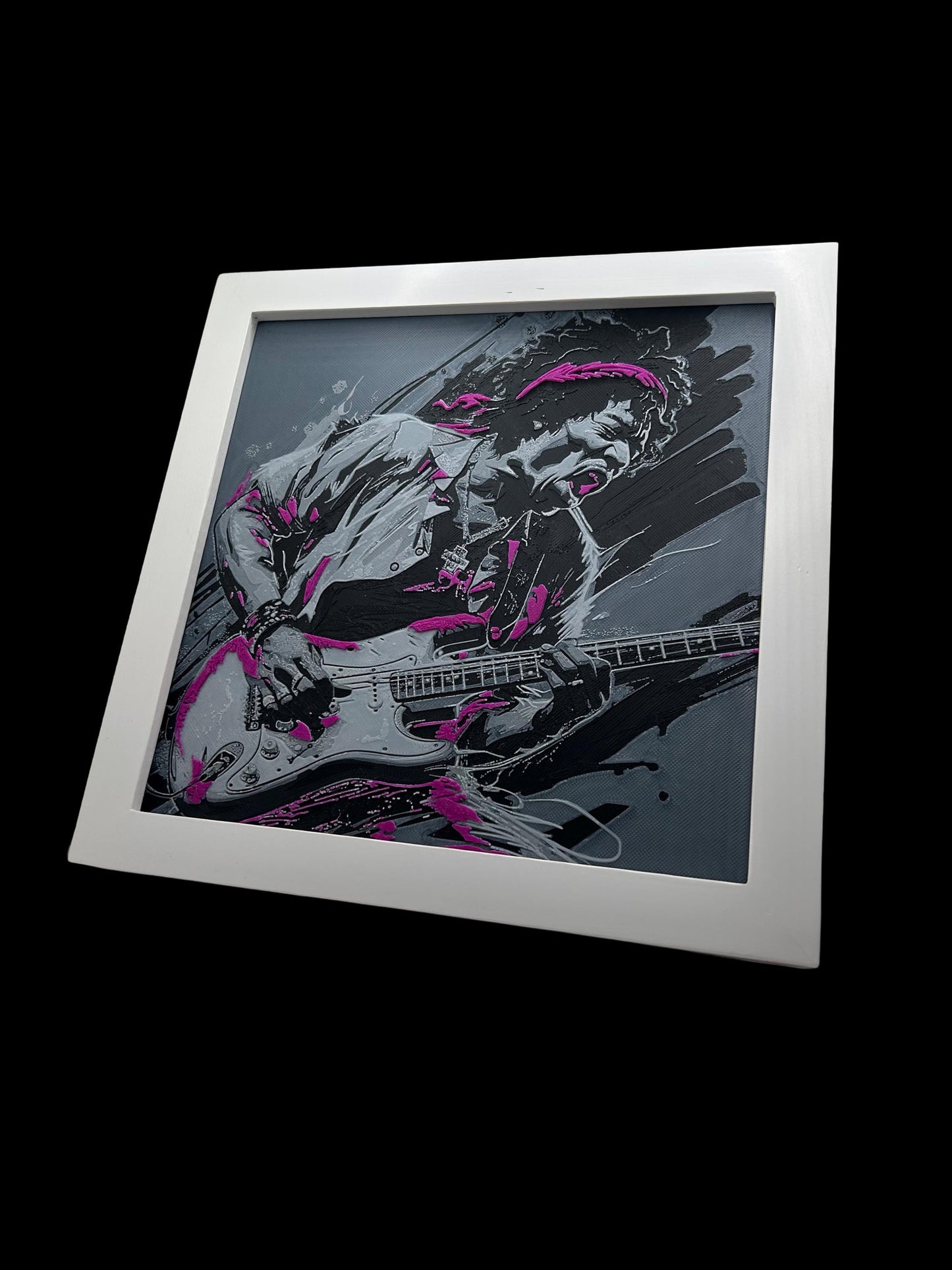 Jimi Hendrix 3D Printed Fan Art
