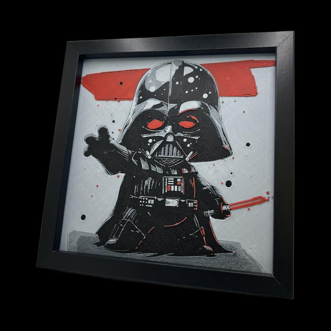 Darth Vader Chibi 3D Printed Fan Art