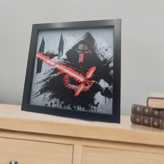 Kylo Ren with TIE Fighter 3D Printed Fan Art