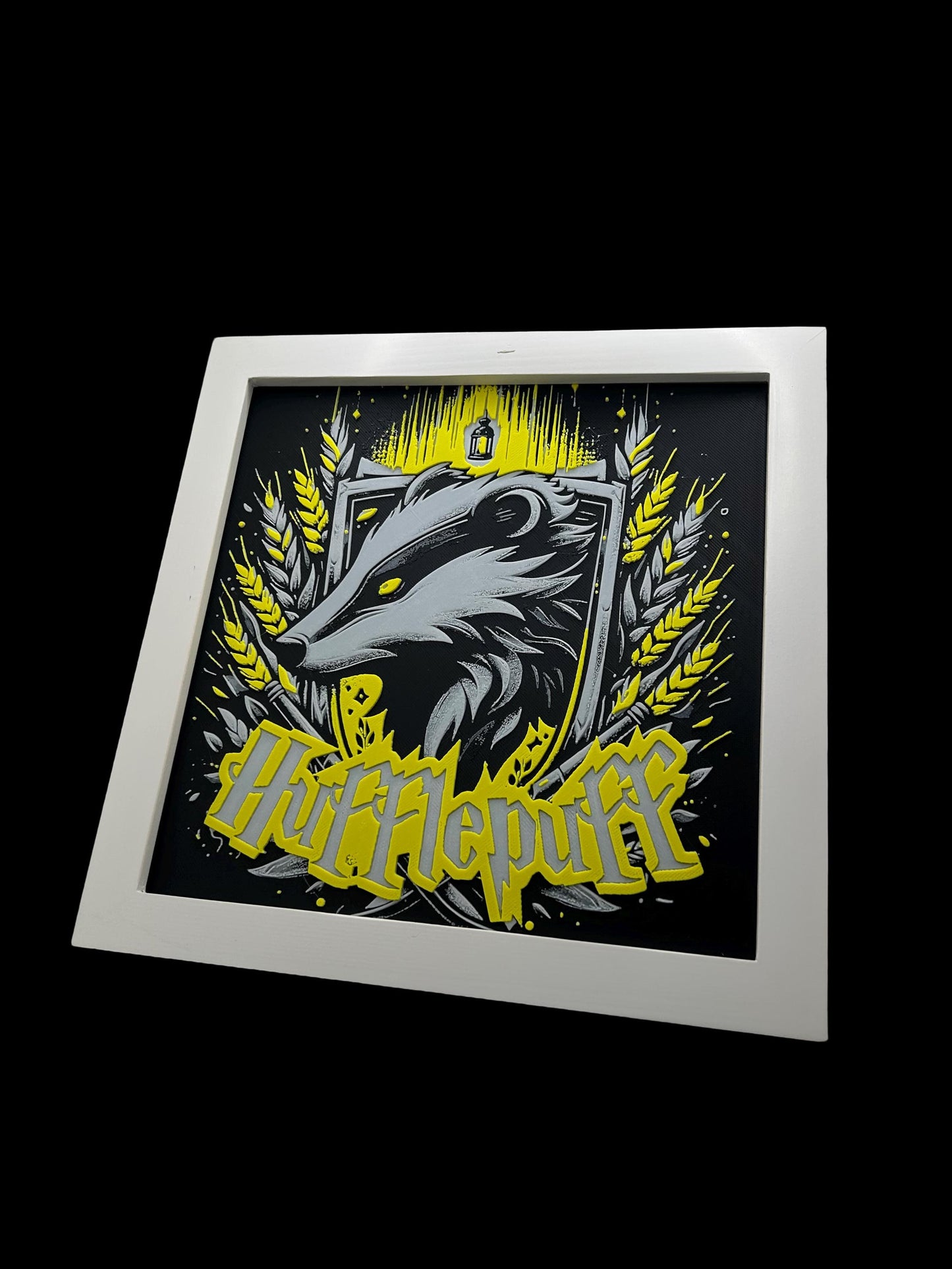 Hufflepuff Crest 3D - Harry Potter Printed Fan Art