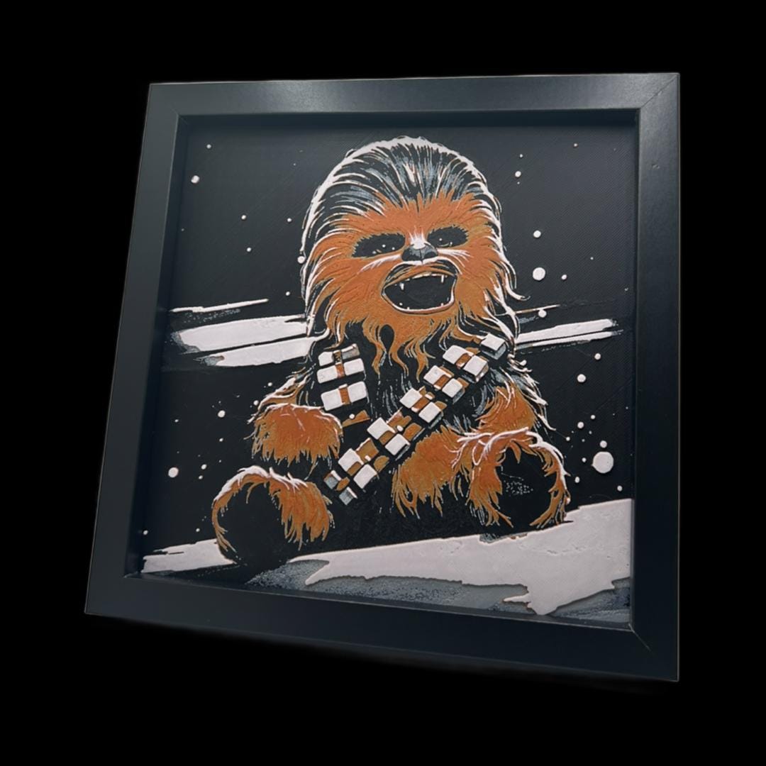 Chewbacca Chibi 3D Printed Fan Art