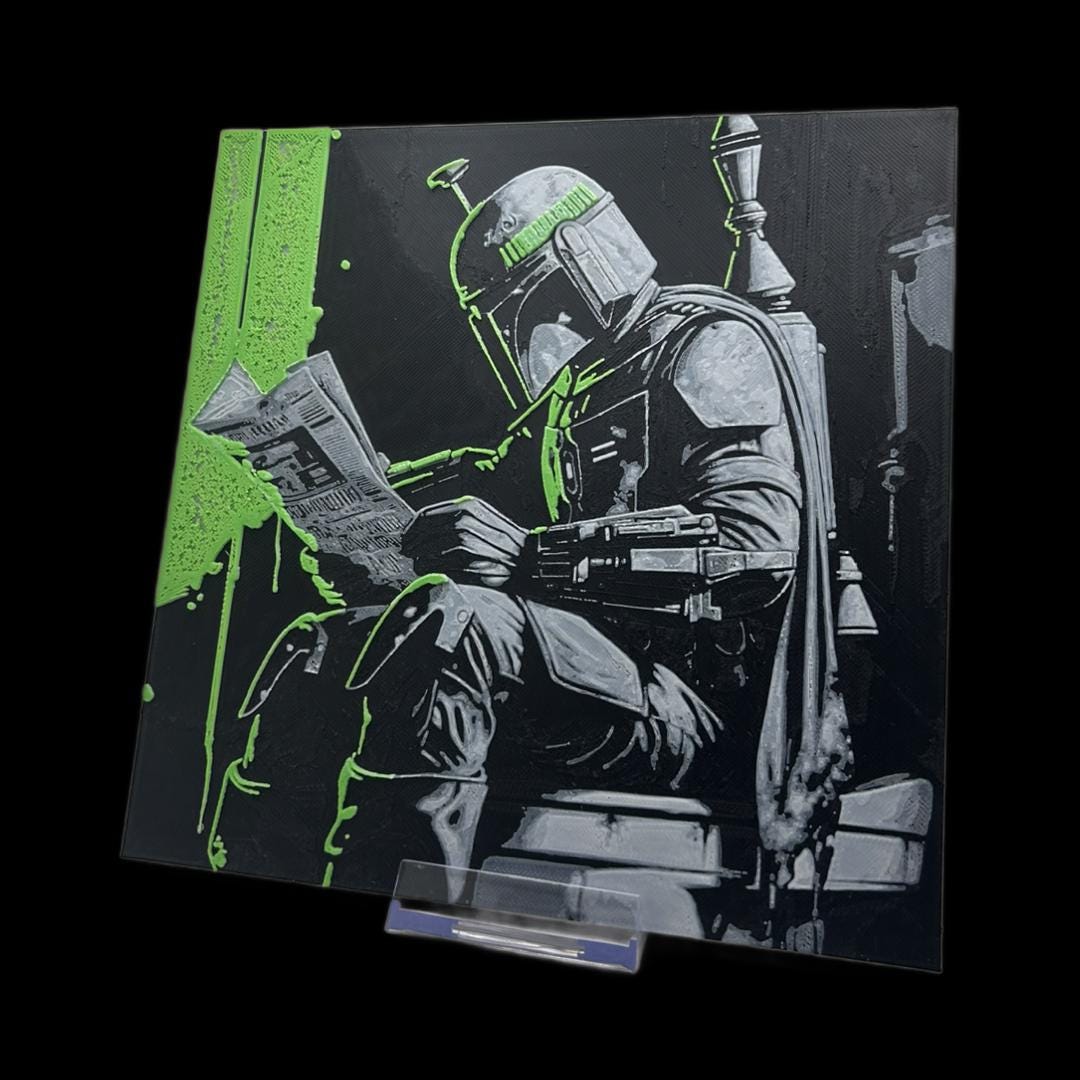 Boba Fett Pooper 3D Printed Fan Art