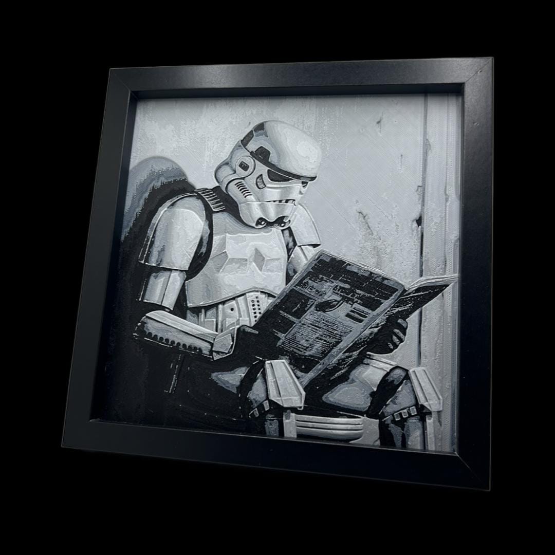 Stormtrooper Pooper 3D Printed Fan Art