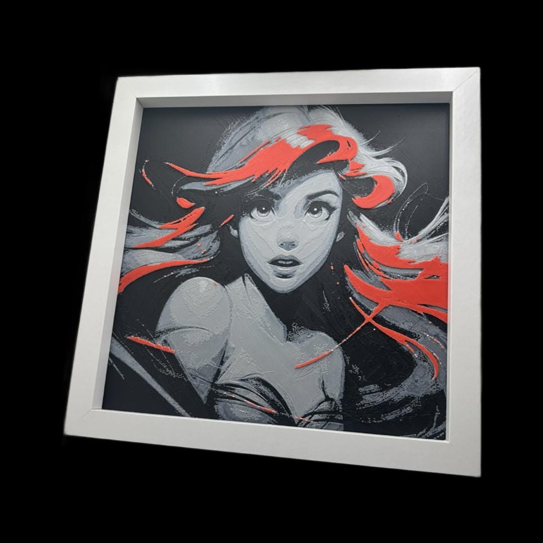 Ariel - The Little Mermaid 3D Printed Fan Art