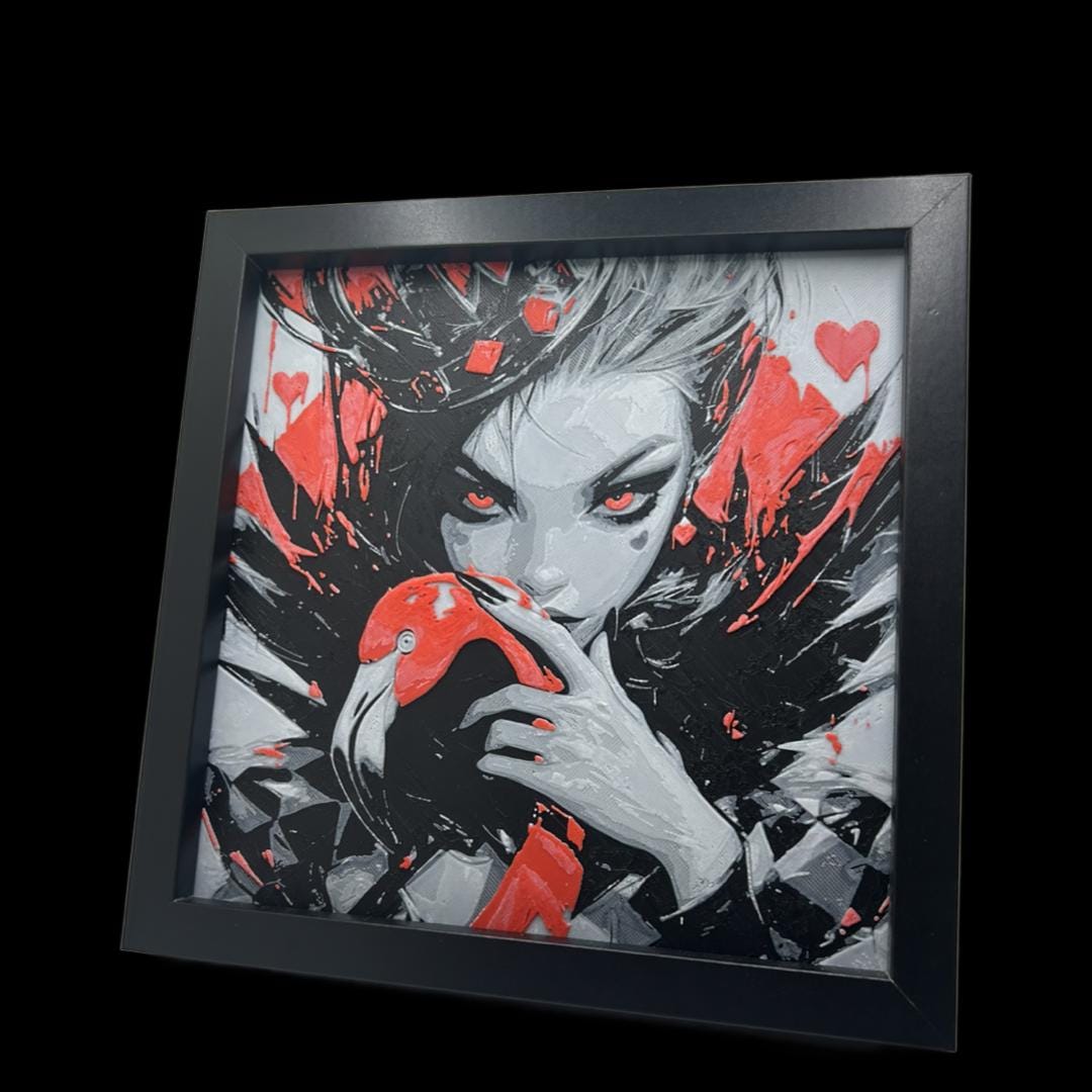 Queen of Hearts - Alice in Wonderland 3D Printed Fan Art
