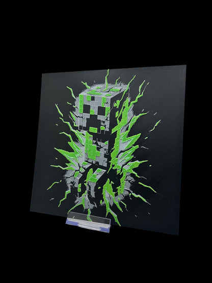 Creeper from The Minecraft Movie 3D Printed Fan Art