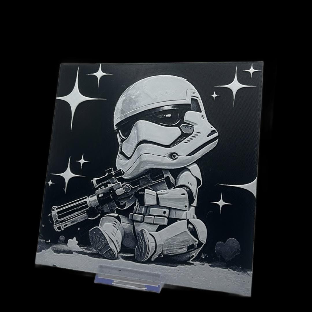 Stormtrooper Chibi 3D Printed Fan Art