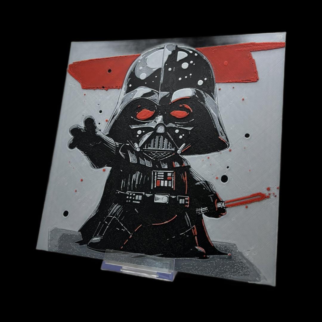 Darth Vader Chibi 3D Printed Fan Art