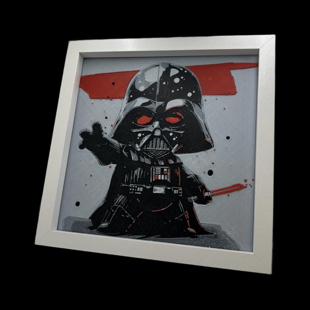 Darth Vader Chibi 3D Printed Fan Art