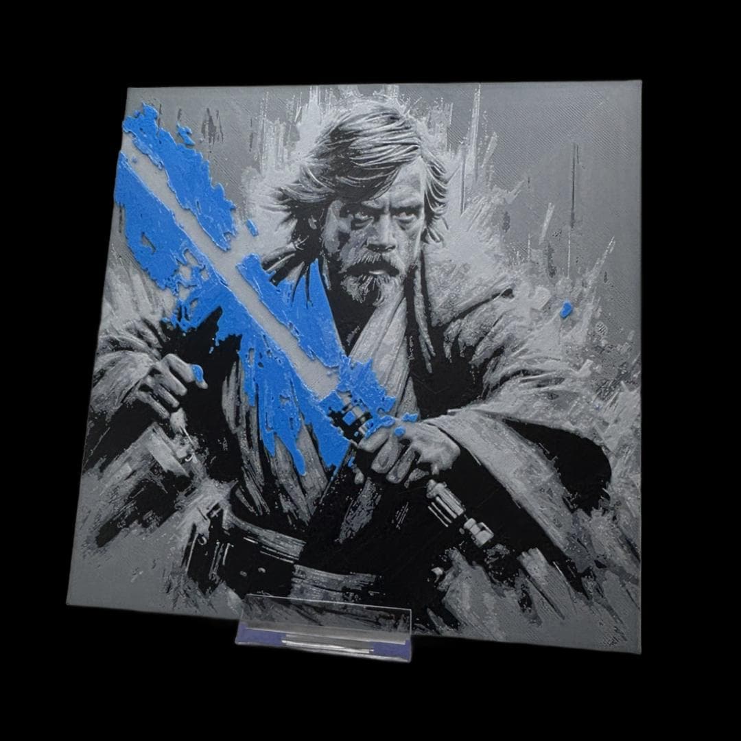 Luke Skywalker 3D Printed Fan Art