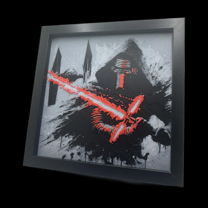 Kylo Ren with TIE Fighter 3D Printed Fan Art