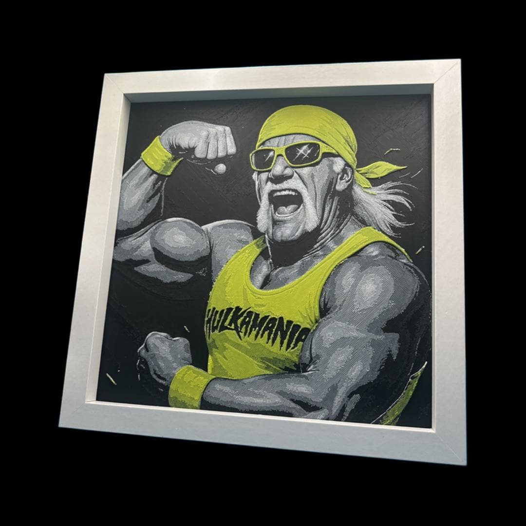 Hulk Hogan - WWE 3D Printed Fan Art