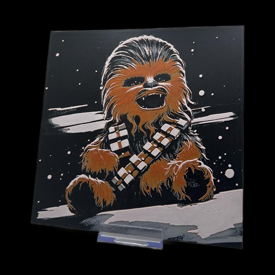 Chewbacca Chibi 3D Printed Fan Art
