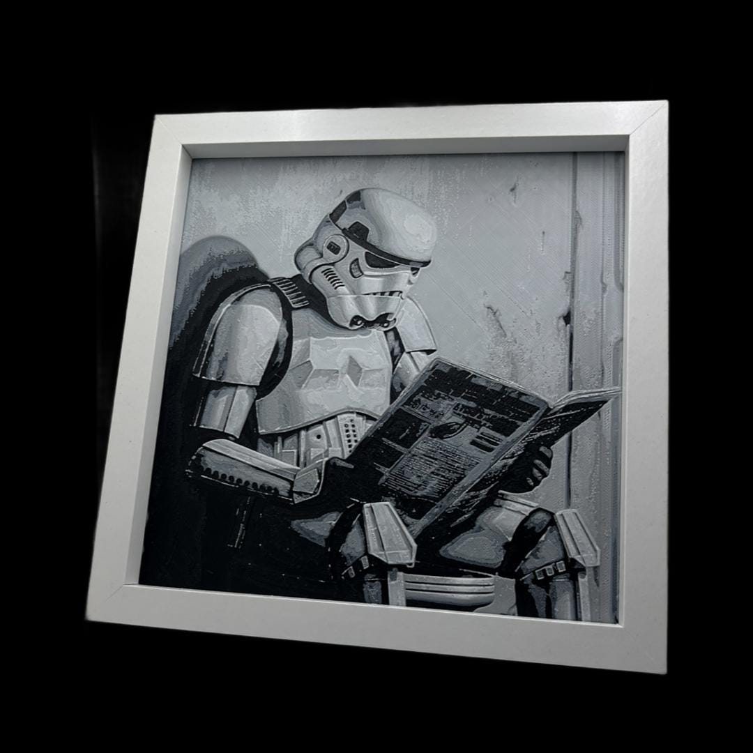 Stormtrooper Pooper 3D Printed Fan Art