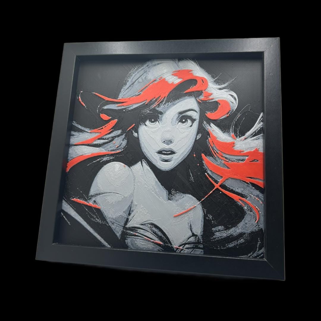 Ariel - The Little Mermaid 3D Printed Fan Art