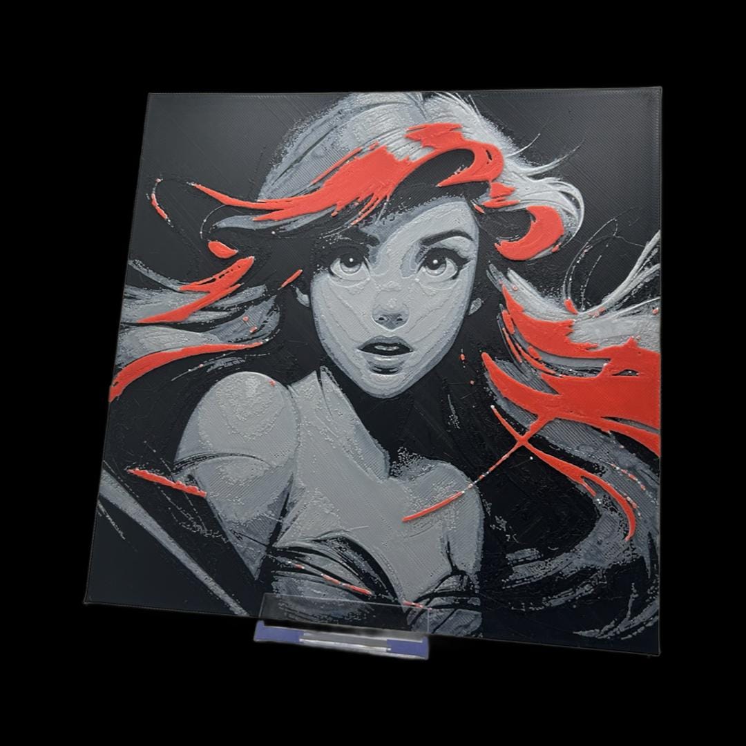 Ariel - The Little Mermaid 3D Printed Fan Art