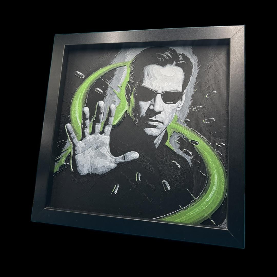 Neo - The Matrix 3D Printed Fan Art