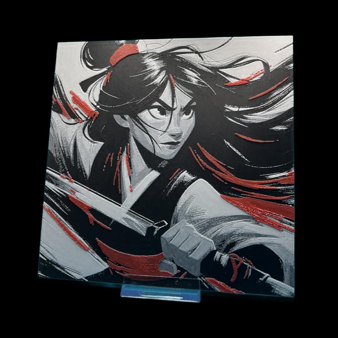 Mulan 3D Printed Fan Art