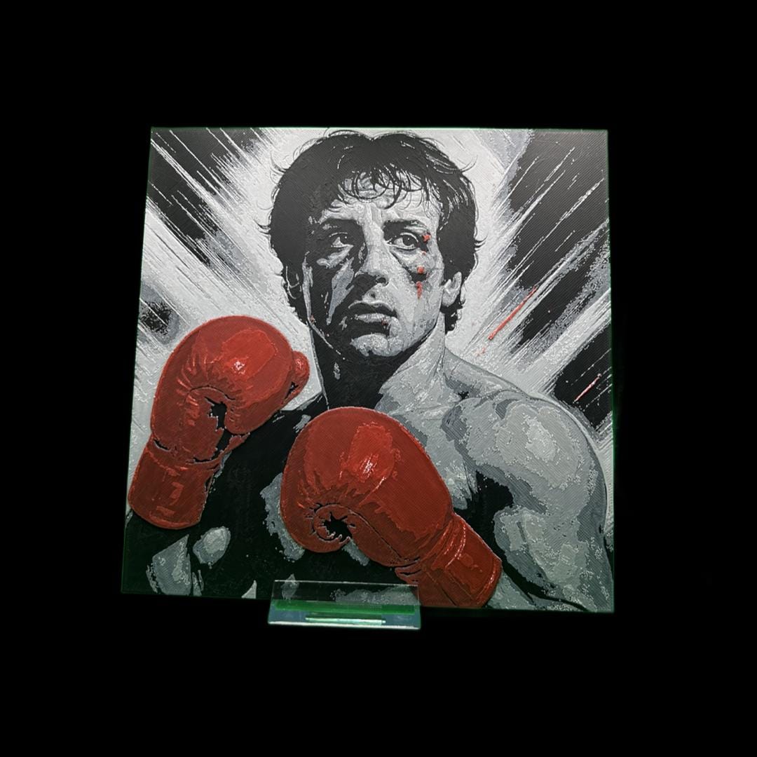 Rocky Balboa Printed Fan Art