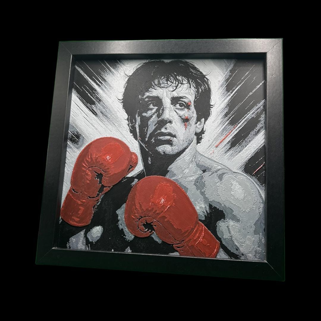 Rocky Balboa Printed Fan Art