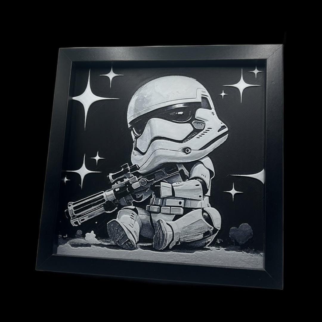 Stormtrooper Chibi 3D Printed Fan Art