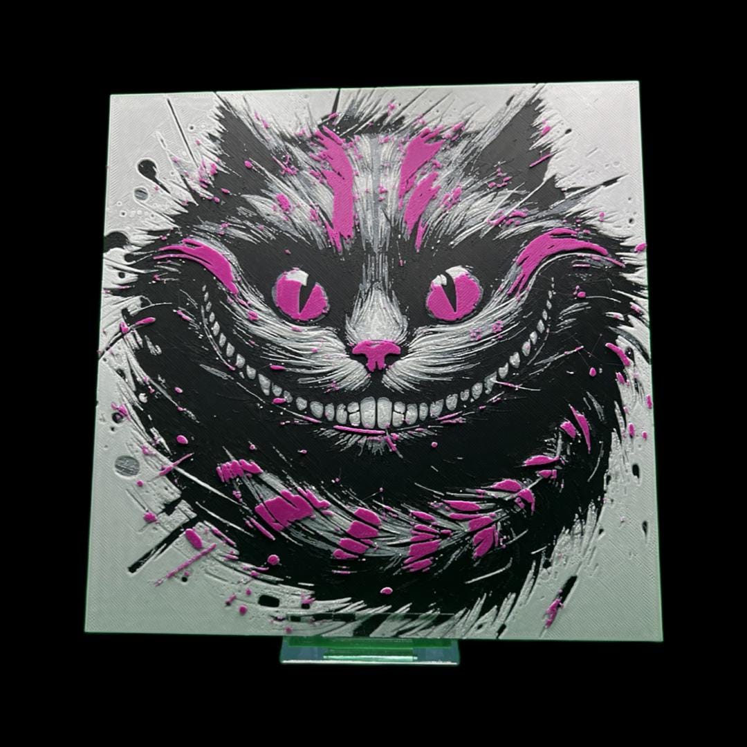 Cheshire Cat - Alice in Wonderland 3D Printed Fan Art