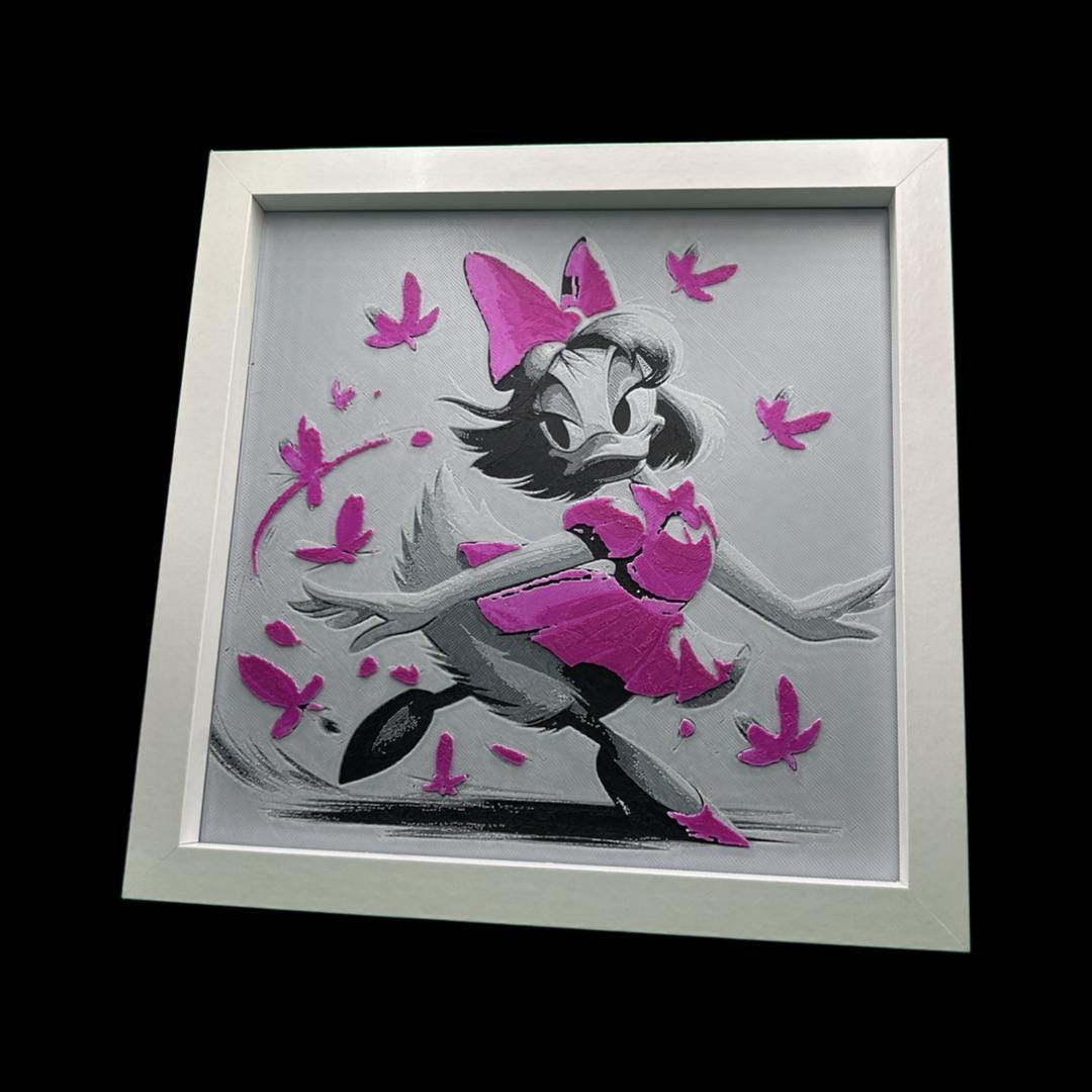 Daisy Duck 3D Printed Fan Art
