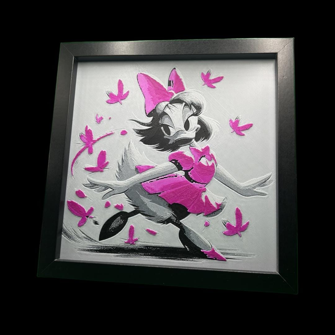 Daisy Duck 3D Printed Fan Art
