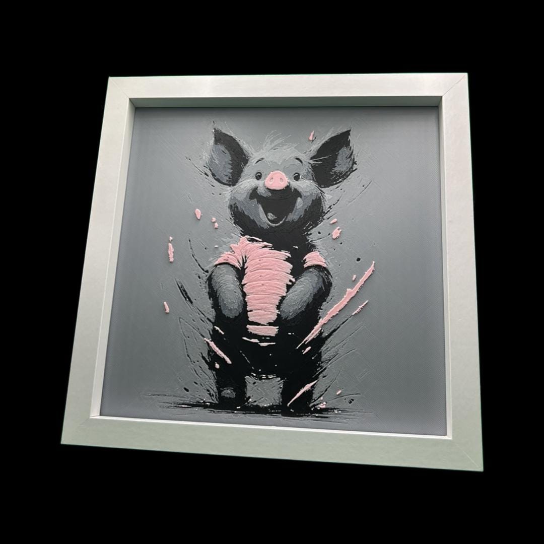 Piglet - Winnie the Pooh 3D Printed Fan Art