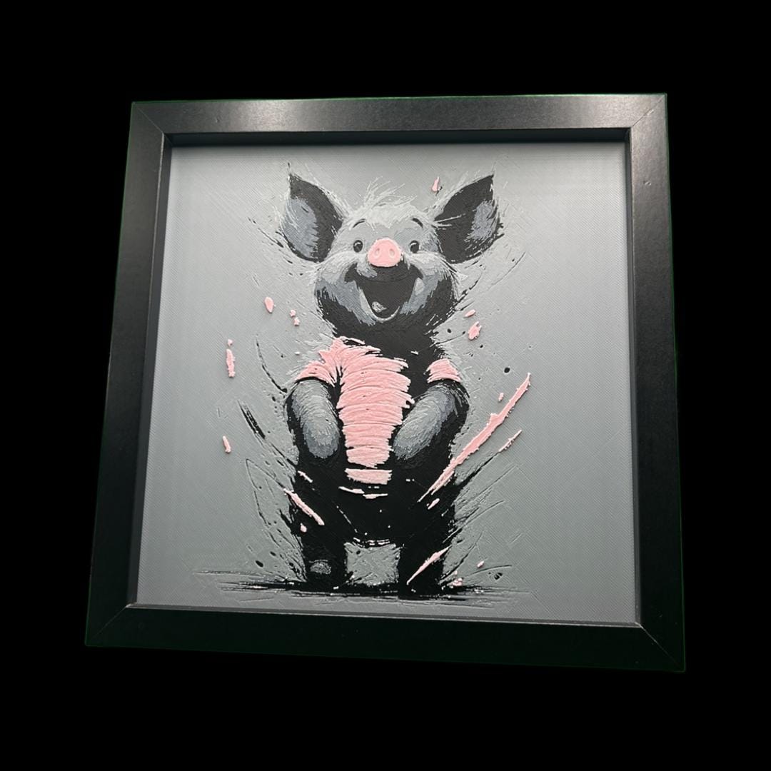 Piglet - Winnie the Pooh 3D Printed Fan Art