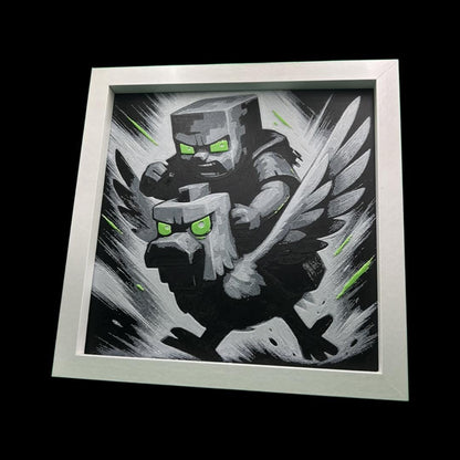Chicken Jockey from Minecraft 3D Printed Fan Art