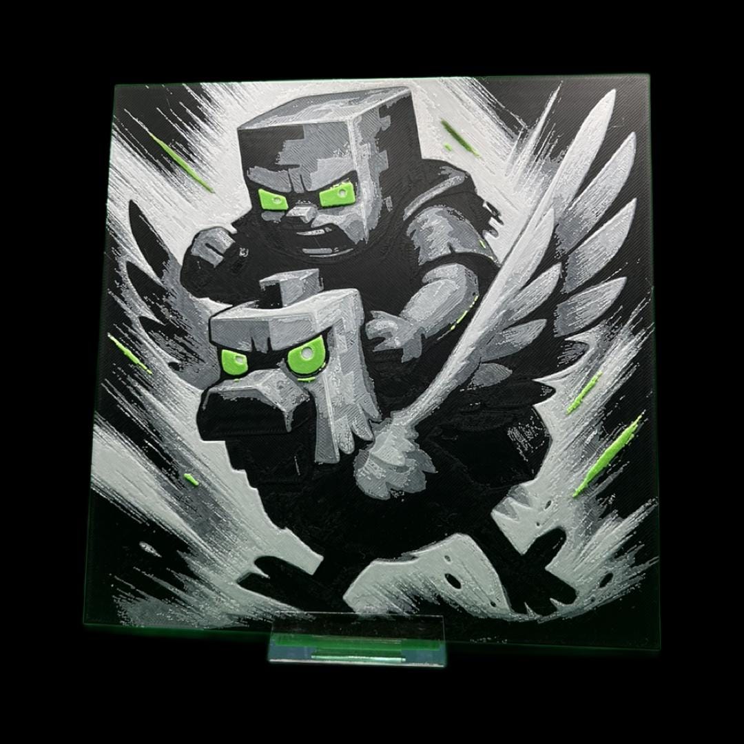 Chicken Jockey from Minecraft 3D Printed Fan Art