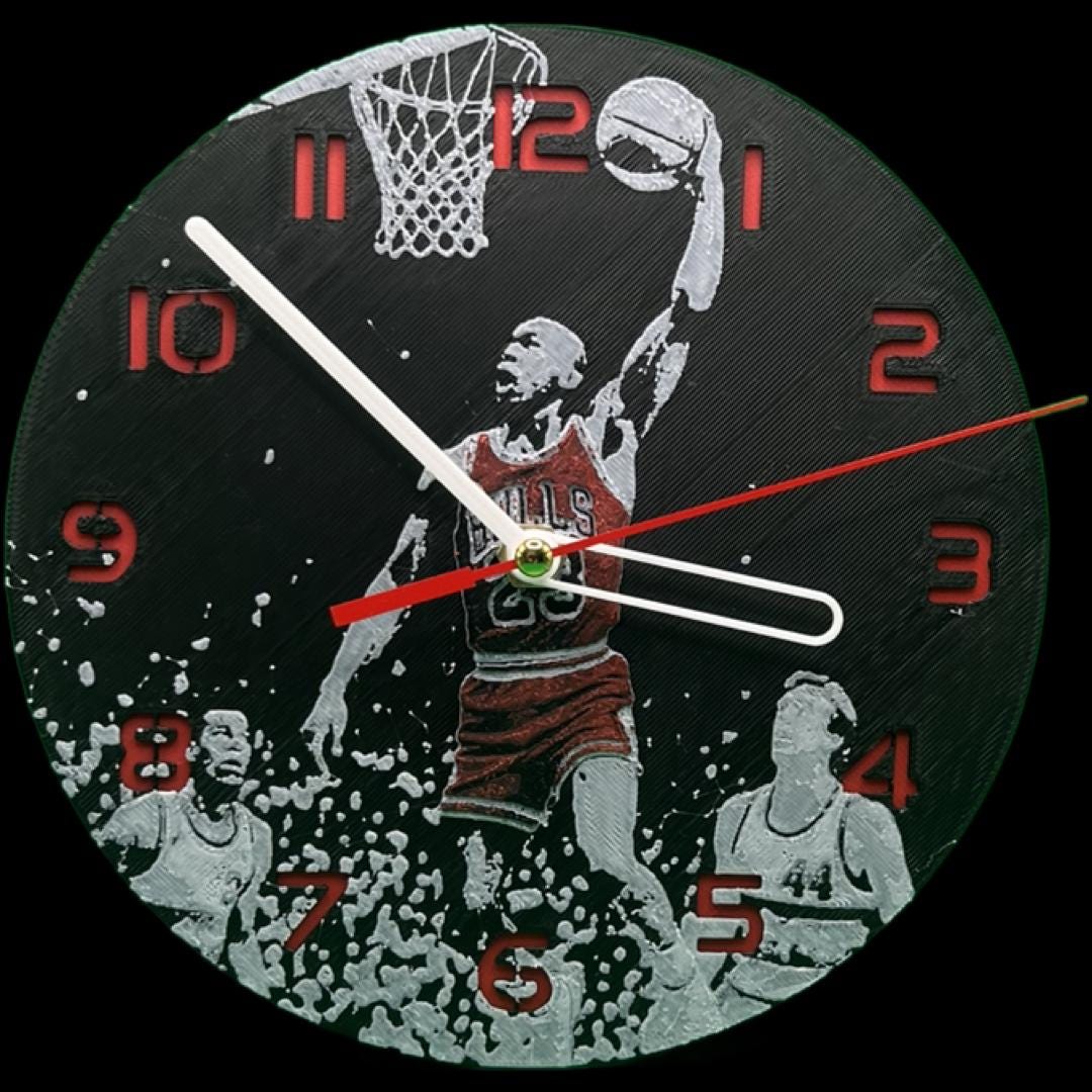 Michael Jordan 3D Printed Wall Clock