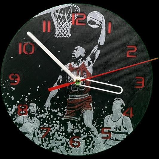 Michael Jordan 3D Printed Wall Clock