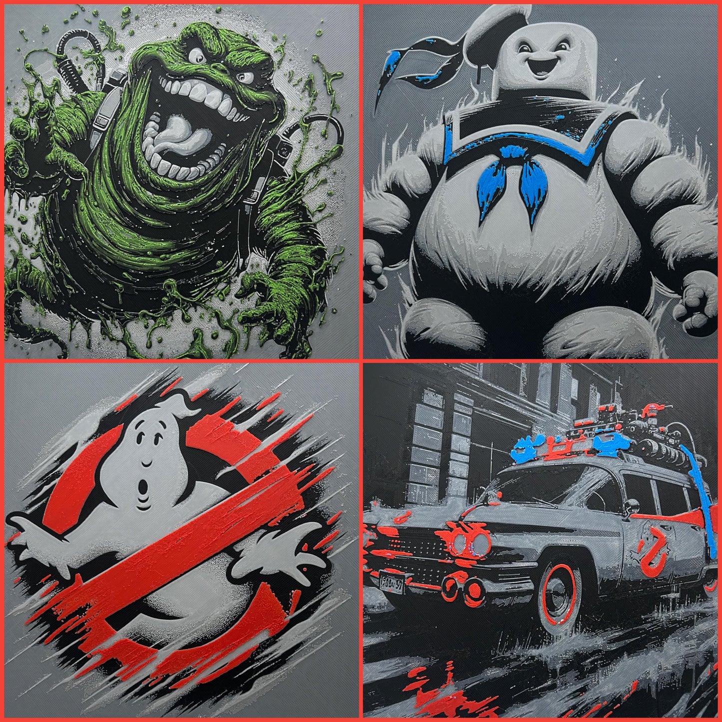 Ghostbusters Ecto 1 3D Printed Fan Art