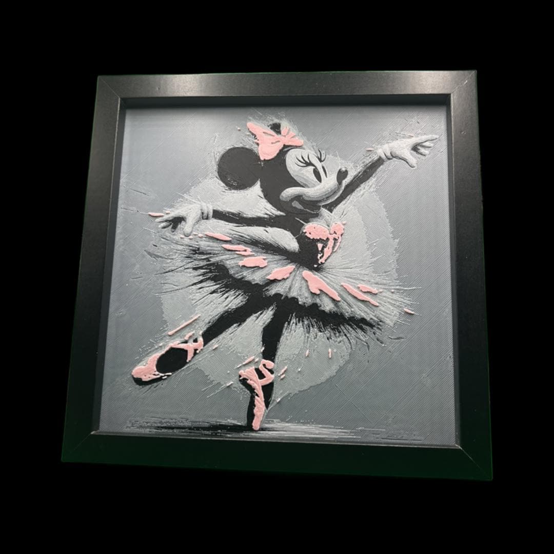 Minnie Mouse Ballerina 3D Printed Fan Art