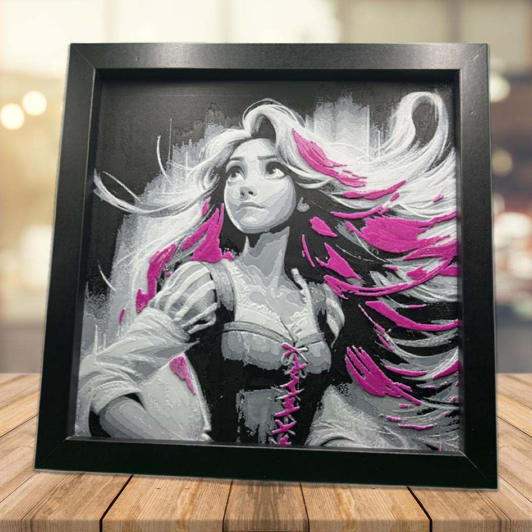 Rapunzel 3D Printed Fan Art