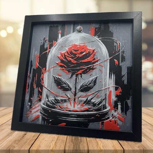 Enchanted Rose - Beauty and the Beast 3D Printed Fan Art