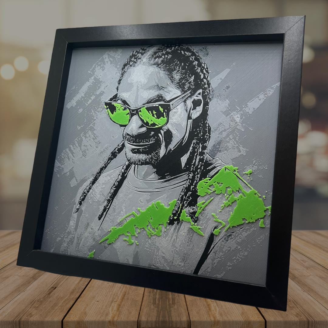 Snoop Dogg 3D Printed Fan Art