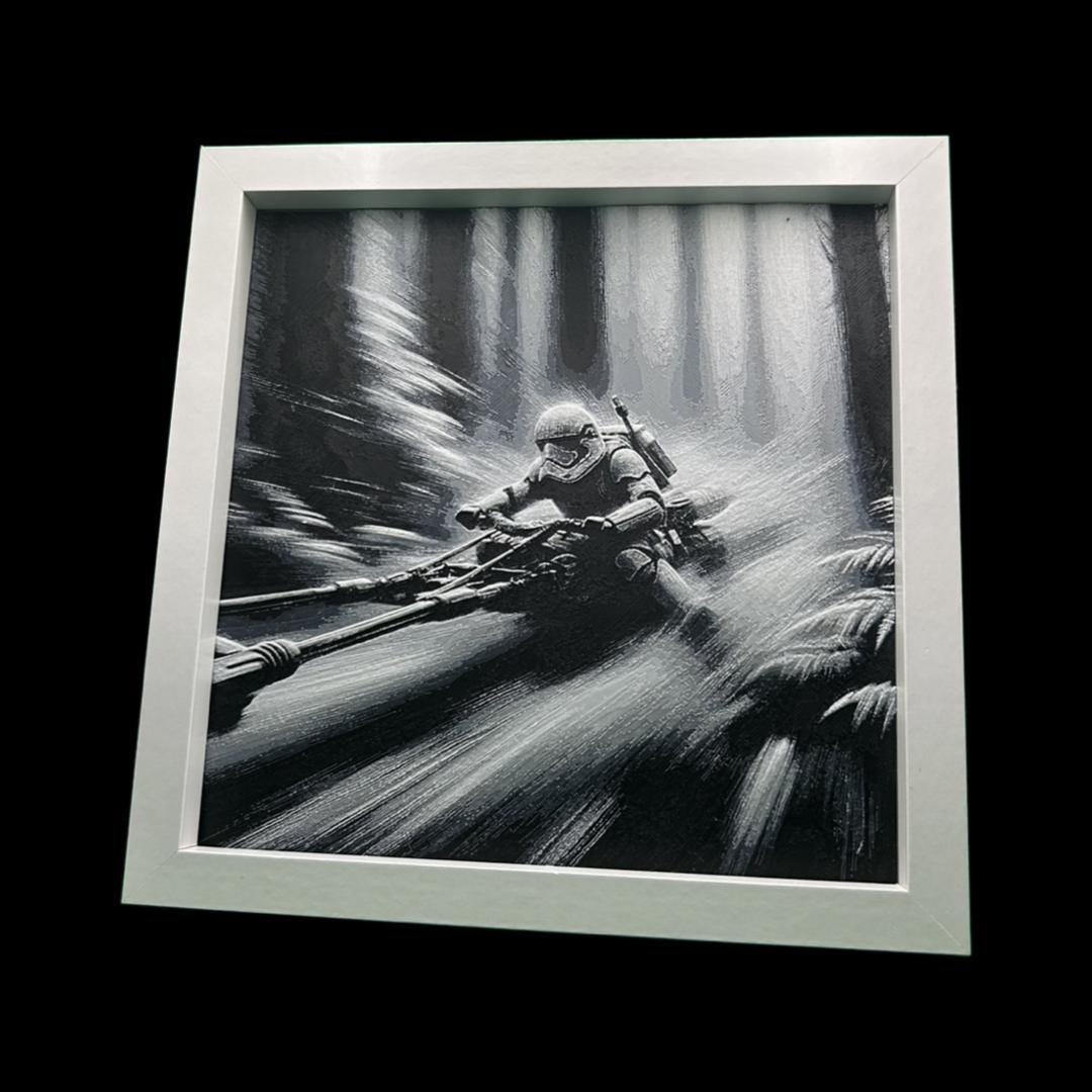 Stormtrooper on Speeder 3D Printed Fan Art